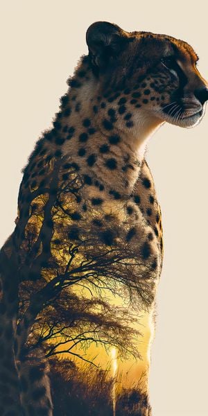 Plakat 50x100cm Gepard Duch Sawanny zdjęcie 1