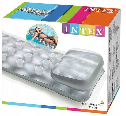 MATERAC DO PŁYWANIA DMUCHANY SREBRNY INTEX 58894 na Arena.pl