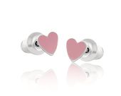 kolczyki różowe serduszka dla dziewczynki (p14770ag-e371)