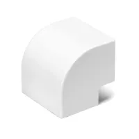 Kwadratowe białe kolanko zewnętrzne PVC 60x40 mm 4 sztuki praktyczny zestaw