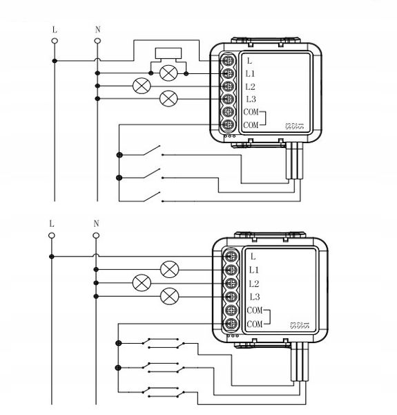 OXT Mini Przekaźnik 3 Obw bez N ZigBee TUYA 3x3,3A zdjęcie 6