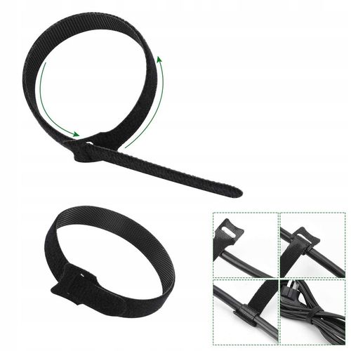 OPASKA RZEP paski organizer do kabli OPASKA TAŚMA RZEPOWA 30 sztuk na Arena.pl