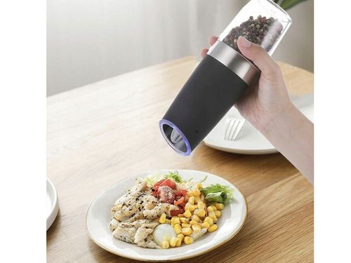 Młynek Elektryczny do Soli i Pieprzu Zestaw 2 Młynków do Mielenia Przypraw na Arena.pl