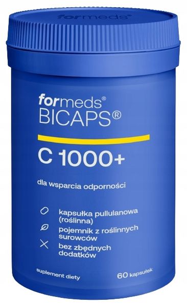 ForMeds BICAPS C 1000+ DLA WEGETARIAN WEGAN WIT C Kolagen Collagen Energia zdjęcie 1