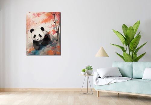 Obraz 70x90cm Panda wśród Klonów na Arena.pl