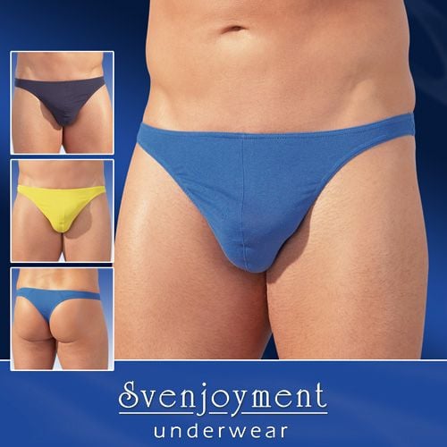 Zestaw 3 sztuk męskich stringów S zdjęcie 1