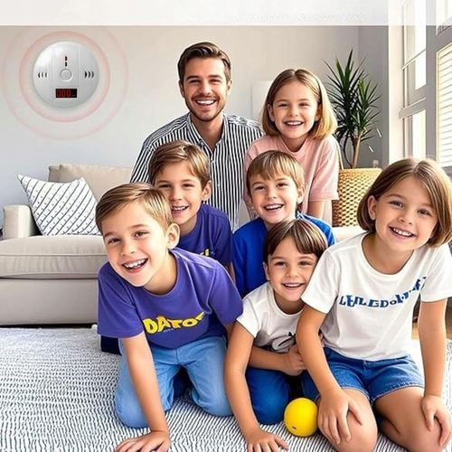 CZUJNIK CZADU GAZU DETEKTOR WYKRYWACZ TLENKU WĘGLA ALARM BEZPRZEWODOWY LCD na Arena.pl