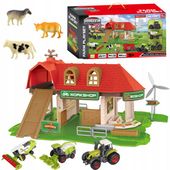 ZESTAW MAŁEGO ROLNIKA MEGA FARMA ZAGRODA FIGURKI TRAKTORY ZWIERZĄTKA WOOPIE