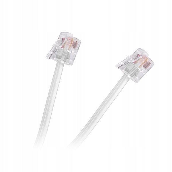 TEL0033F-15 Przewód tel.wt.-wt.biały 15m zdjęcie 2