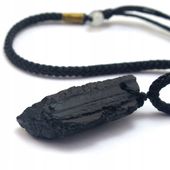 WISIOREK naszyjnik TURMALIN czarny KAMIEŃ ochronny [N330] WYBÓR