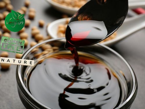 Sos sojowy bezglutenowy mniej soli wegański wege gluten free less salt 150ml na Arena.pl