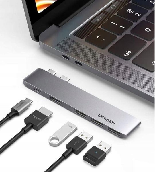 ADAPTER HUB UGREEN 2XUSB-C DO 3X USB 3.0 HDMI zdjęcie 13