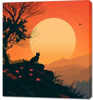 Obraz 90x100cm Kocie Wzgórze