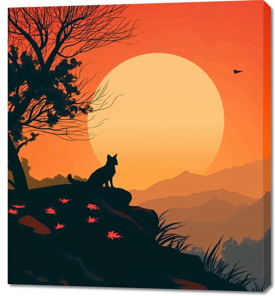 Obraz 90x100cm Kocie Wzgórze zdjęcie 1