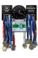 Wieszak na medale i numery startowe z zegarem REKORDY BIEGANIE imię 367.1