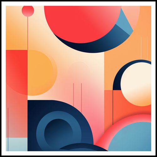Plakat 100x100cm Geometryczne Marzenia na Arena.pl