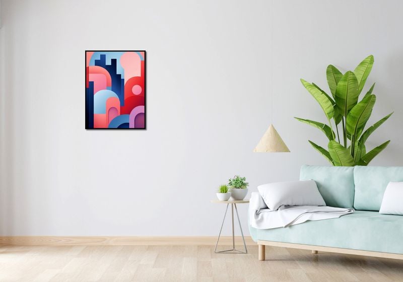 Plakat 50x65cm Miasto Kolorów zdjęcie 4