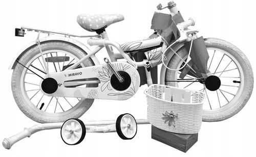 ROWEREK DZIECIĘCY 16 CALI ROWER DLA DZIEWCZYNKI KOSZYK I PROWADNIK + GRATIS na Arena.pl