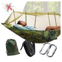 HAMAK Z MOSKITIERĄ WOJSKOWY TURYSTYCZNY NA CAMPING BIWAK MORO 200KG