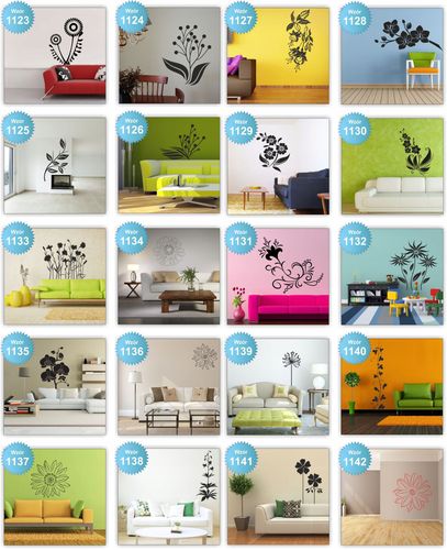 NAKLEJKI ścienne NAKLEJKA kwiaty floral ŚCIANĘ 120 na Arena.pl