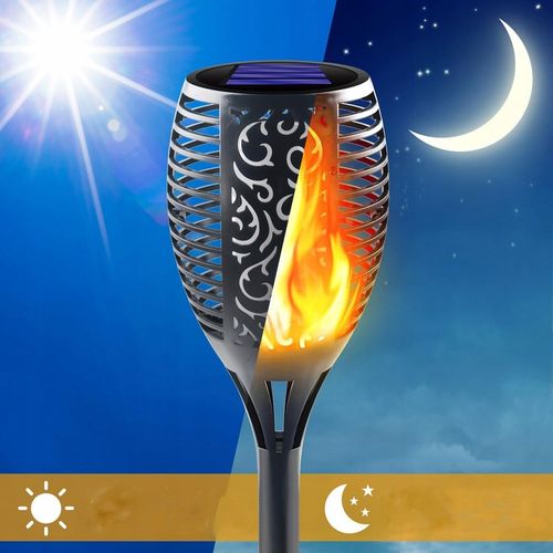 LAMPA SOLARNA POCHODNIA LAMPKI SOLARNE DO OGRODU OGRODOWE LED 4 SZTUKI na Arena.pl