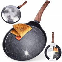 Patelnia GRANITOWA do naleśników placków omletów niska płaska 26 cm VILDE