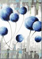 60CM 50CM OBRAZ ŚCIENNY ABSTRAKCYJNE DMUCHAWCE DRUK PŁÓTNO