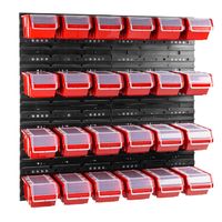 Tablica warsztatowa narzędziowa 80 x 80 cm + 24 kuwet