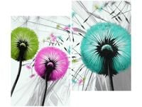 80CM 70CM 2 ELEME OBRAZ RAMA KOLOROWE DMUCHAWCE DRUK ŚCIENNY PŁÓTNO