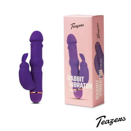teazers silicone rabbit vibrator - purple na Arena.pl