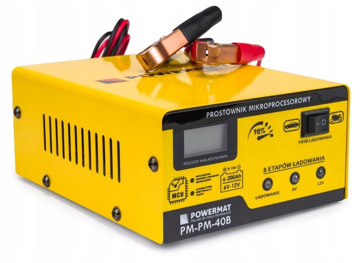 PROSTOWNIK ELEKTRONICZNY ŁADOWARKA 6/12V 15A zdjęcie 2
