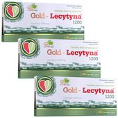 OLIMP GOLD LECYTYNA 3x60kaps 1200mg PAMIEĆ FOSFOLIPIDY WITMIANY MINERAŁY