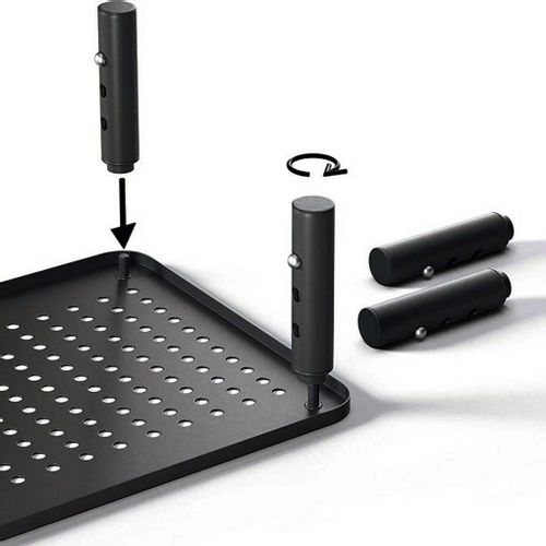 Podstawka pod monitor laptop MULING czarna + szuflada na Arena.pl