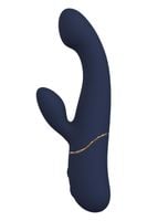wibrator króliczek duo hestia ciemnoniebieski silikonowy usb 21 cm dreamtoy