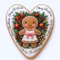 CIASTKO LUKROWANE MAMIK FAMILY BABUNIA ROZ.M SERCE RĘCZNIE ROBIONE