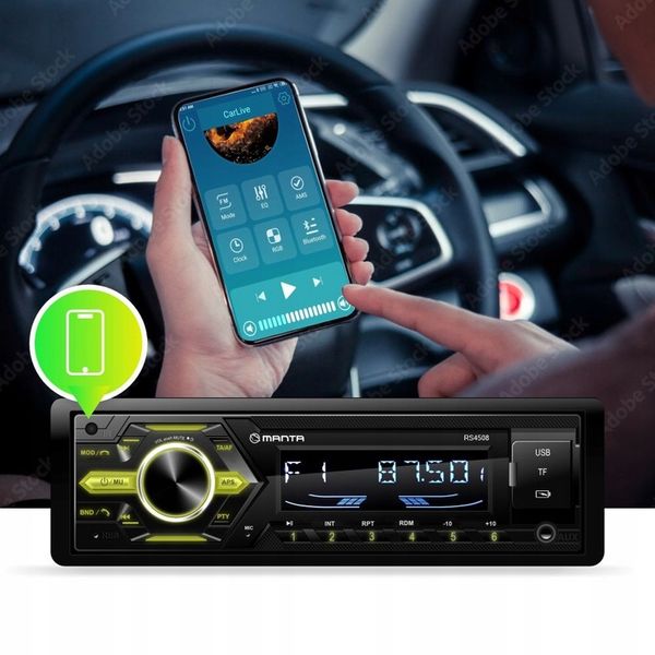 RADIO SAMOCHODOWE RADIOODTWARZACZ BLUETOOTH PILOT USB MP3 SD RDS zdjęcie 3