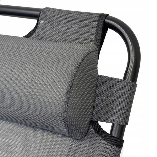 ROZKŁADANY LEŻAK ŁÓŻKO POLOWE TURYSTYCZNE SKŁADANE RIVIERA II JASNY SZARY na Arena.pl