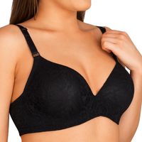 Linaise Biustonosz usztywniany z koronką 1691 Silvia 90E Czarny