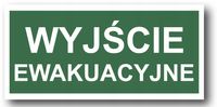 Wyjście Ewakuacyjne - Płyta Fotoluminescencyjna 300X150, Atest Cnbop