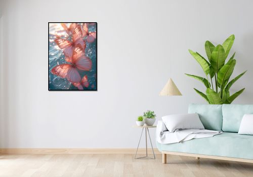 Plakat 64x90cm Świetliste Motyle na Arena.pl