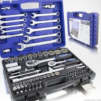 ZESTAW NARZĘDZI GRZECHOTKA PŁASKIE NASADKI 82 EL. 13373