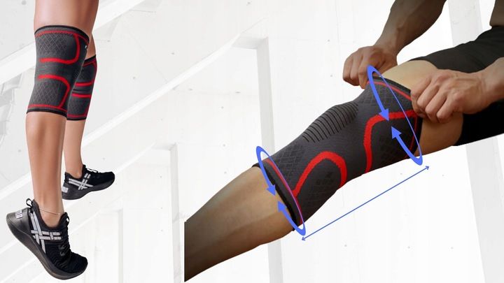 STABILIZATOR OPASKA KOMPRESYJNA NA KOLANA KOLAN NIE ZSUWAJĄ SIĘ DO zdjęcie 4