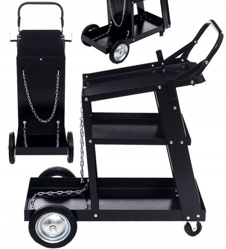 WÓZEK. SPAWALNICZY. DO SPAWAREK z półką na butle METALOWE KÓŁKA POD MIGOMAT na Arena.pl