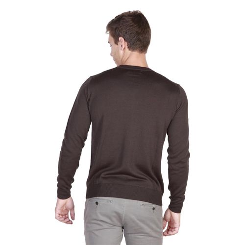 Trussardi sweter męski brązowy L na Arena.pl