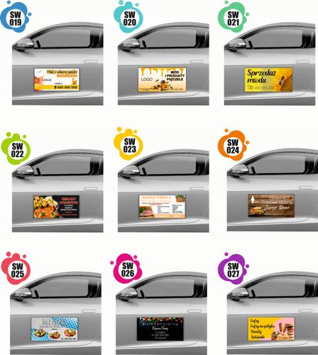 MAGNES na samochód reklamowy MATA MAGNETYCZNA 30x60 ZAKŁAD KOSMETYCZNY na Arena.pl