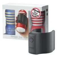 tenga cup vibrator limited set - zestaw z nasadką wibracyjną i