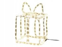 FIGURA 3D PODŚWIETLANA Z DIODAMI LED PREZENT 42cm Dekoracja świąteczna