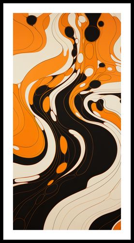 Plakat 50x100cm Tańczący Atrament na Arena.pl