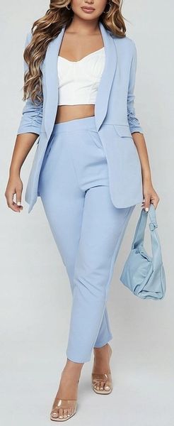 Damska elegancka MARYNARKA żakiet narzutka XXL /44 zdjęcie 5