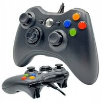 GAMEPAD PAD DO PC XBOX 360 KONSOLI DUAL SHOCK USB KONTROLER CZARNY